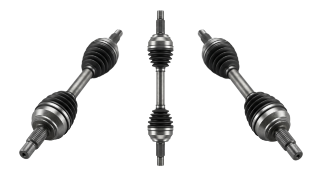 CV axle assemblies with joints and boots